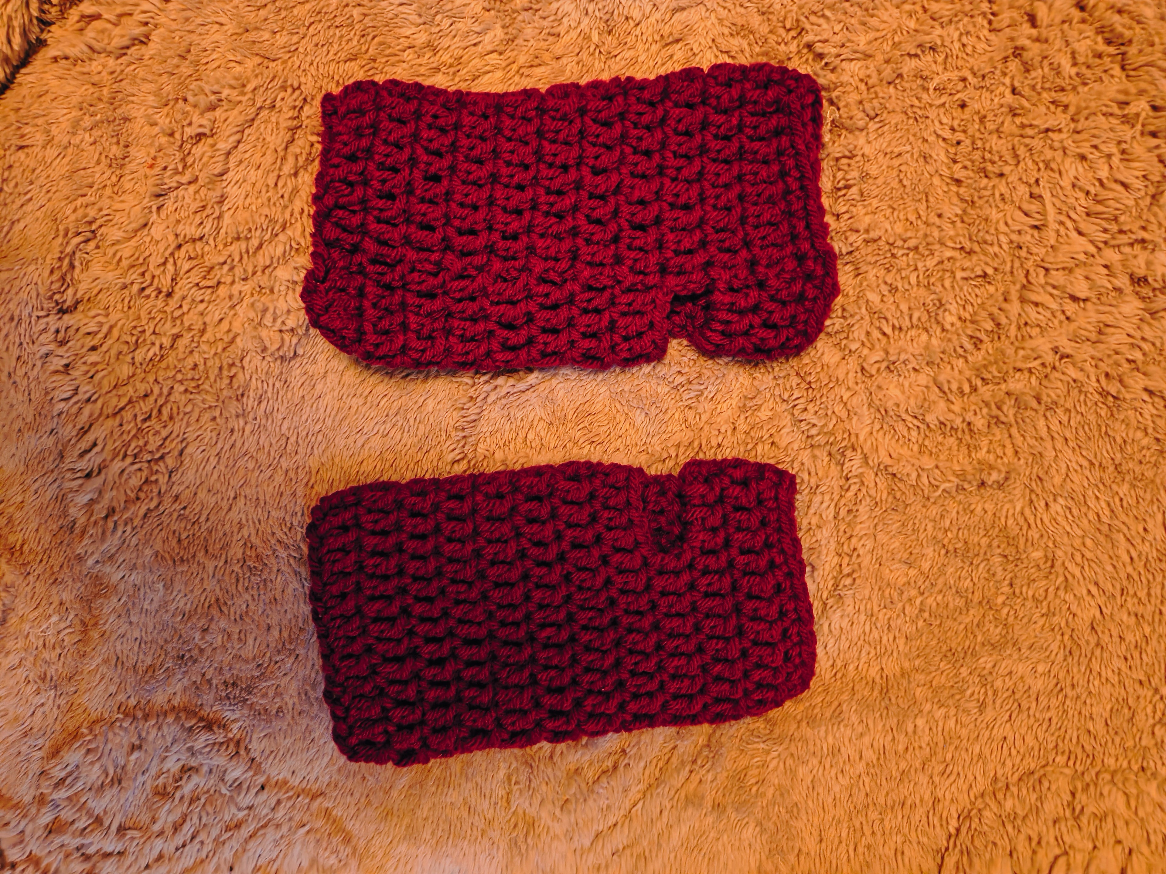 Crochet Fingerless Gloves | Red Wrist Warmers | Lightweight Hand Warmers | Handmade Everyday Gloves