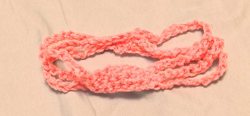 Crochet Baby Headband – Soft Pink Newborn Headband, Handmade Baby Girl Headband, Stretchy Infant Headband, Simple Baby Accessory