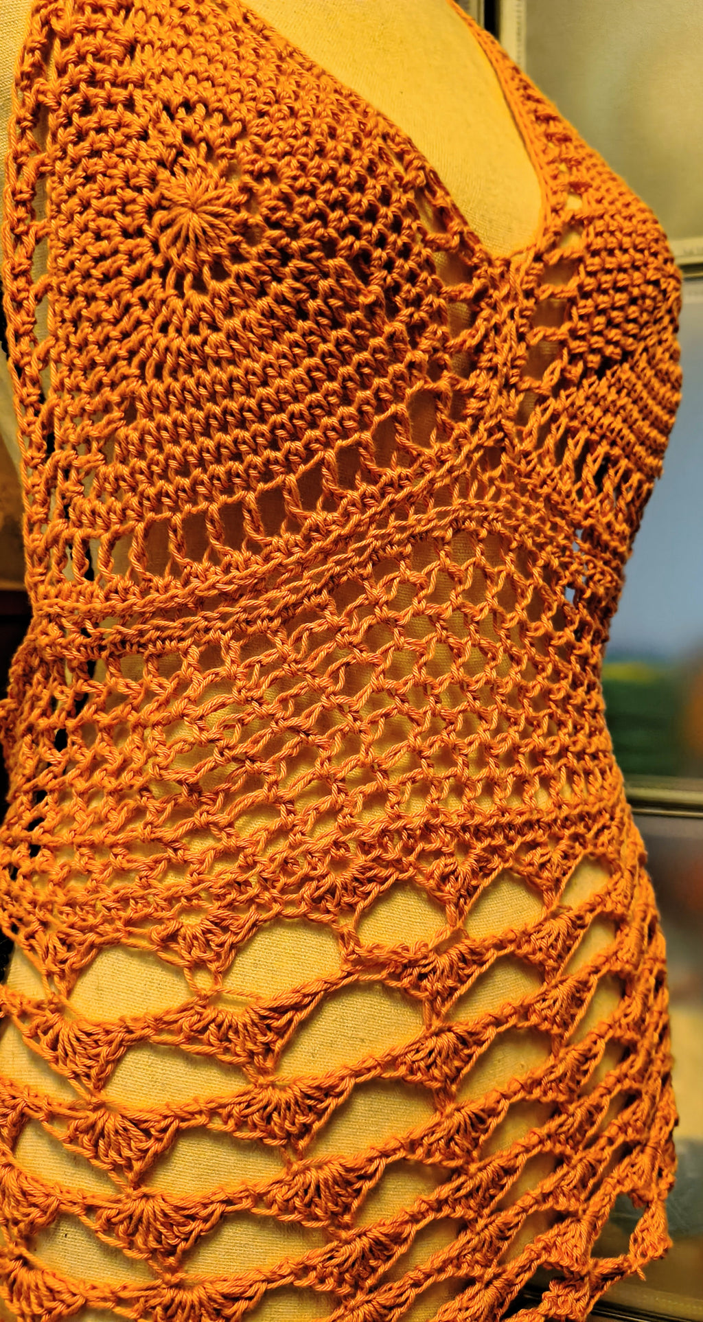 Desert Siren Crochet Top PATTERN (Digital Download) PDF| Boho Lace Halter Top | Summer Festival Top
