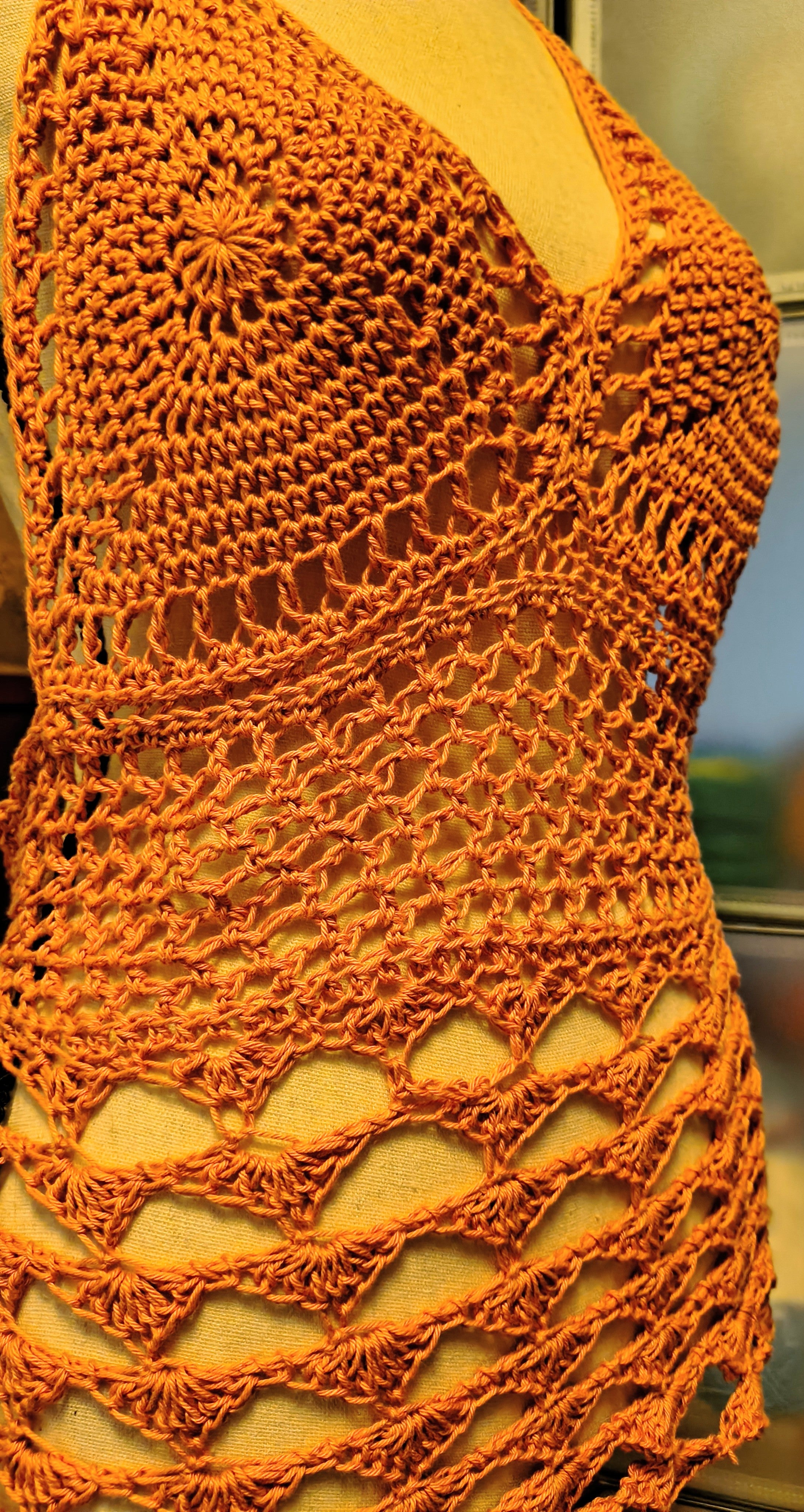 Desert Siren Crochet Top PATTERN (Digital Download) PDF| Boho Lace Halter Top | Summer Festival Top