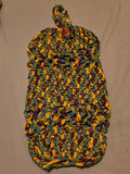 Crochet Plastic Bag Holder – Hanging Grocery Bag Organizer, Reusable Kitchen Storage, Handmade Dispenser