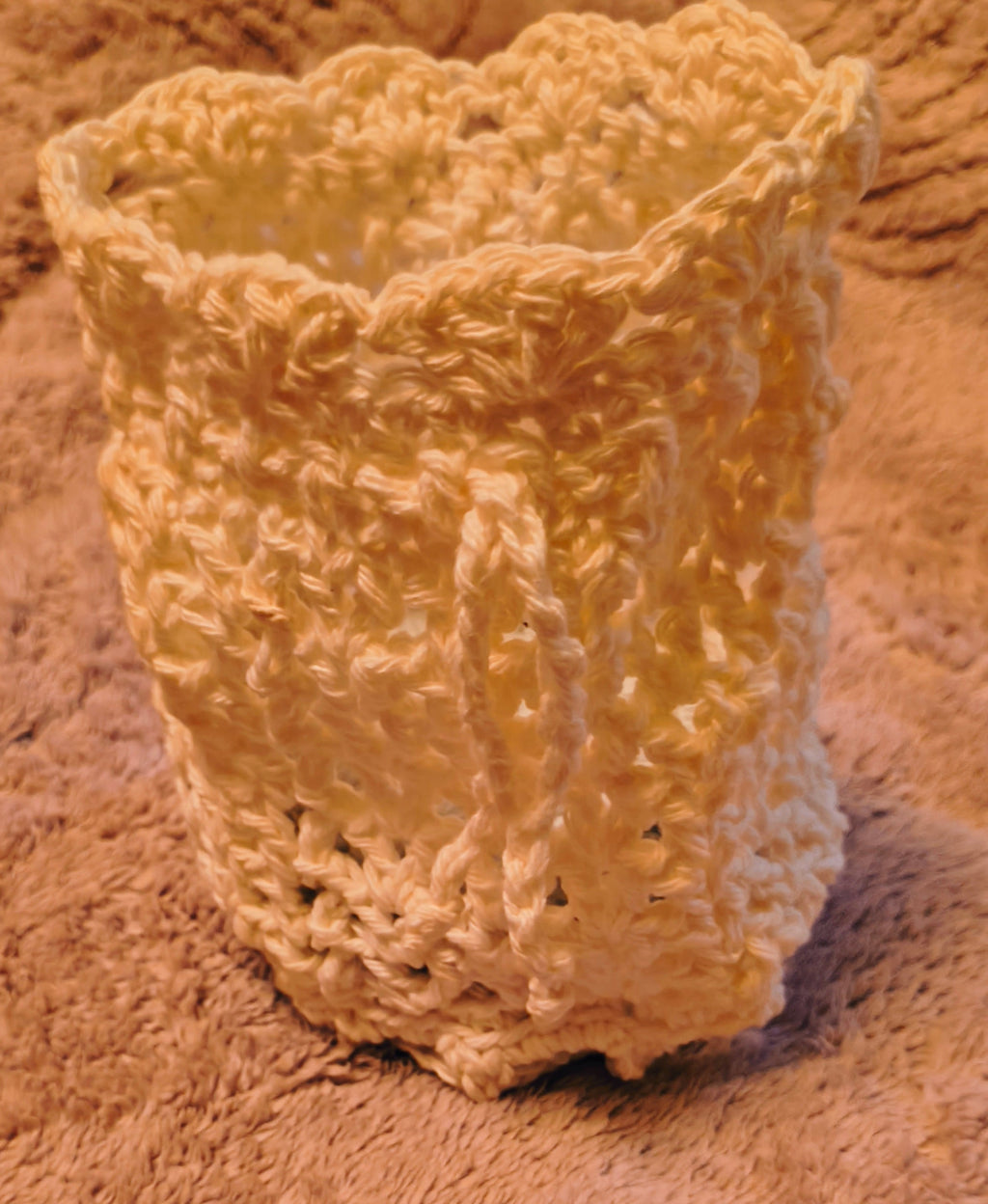 Crochet Drawstring Pouch | Small Cotton Makeup Bag | Jewelry Pouch | Handmade Storage Bag