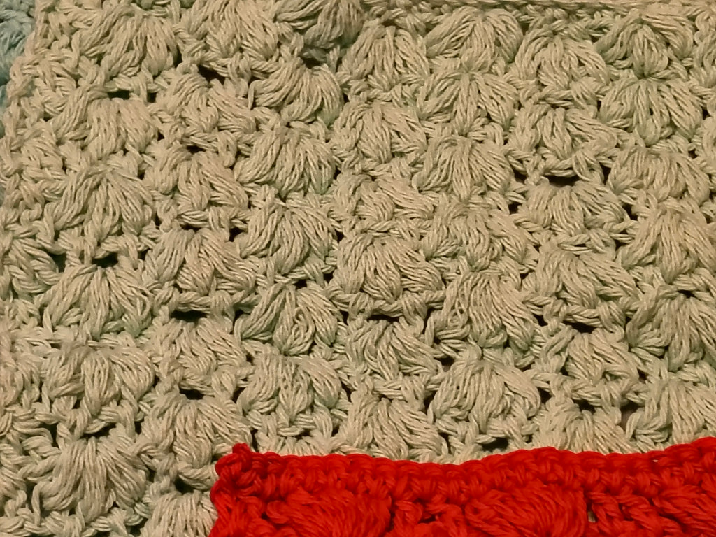 Luxury Cotton Puff Stitch Washcloth Set (5 Pack) | Thick Exfoliating Spa Cloths | Handmade Textured Dishcloths | 10x10