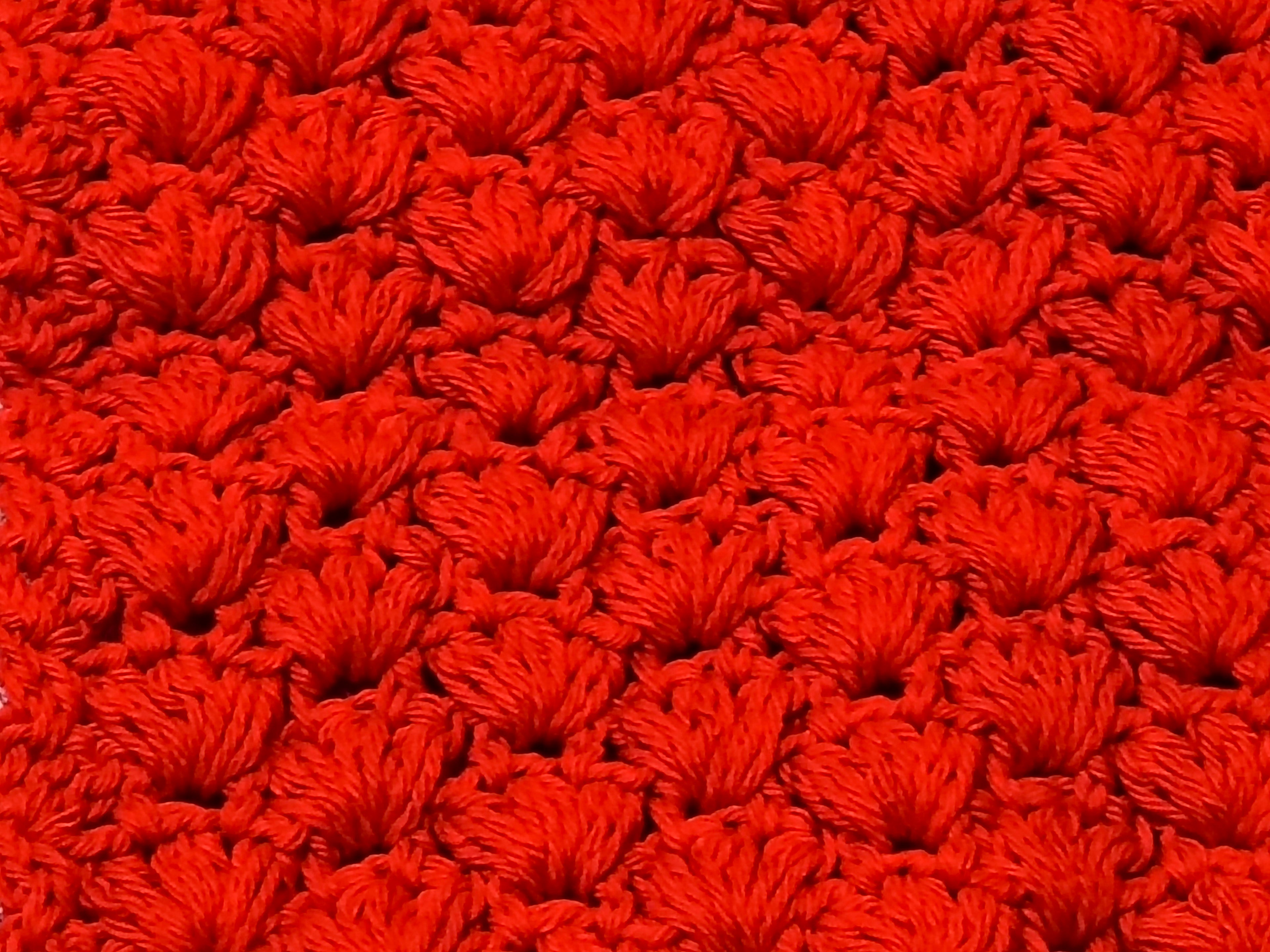 Luxury Cotton Puff Stitch Washcloth Set (5 Pack) | Thick Exfoliating Spa Cloths | Handmade Textured Dishcloths | 10x10