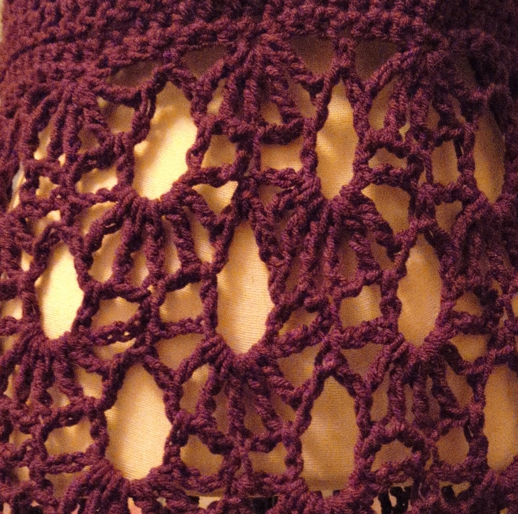 Amethyst Lace Crochet Halter Top