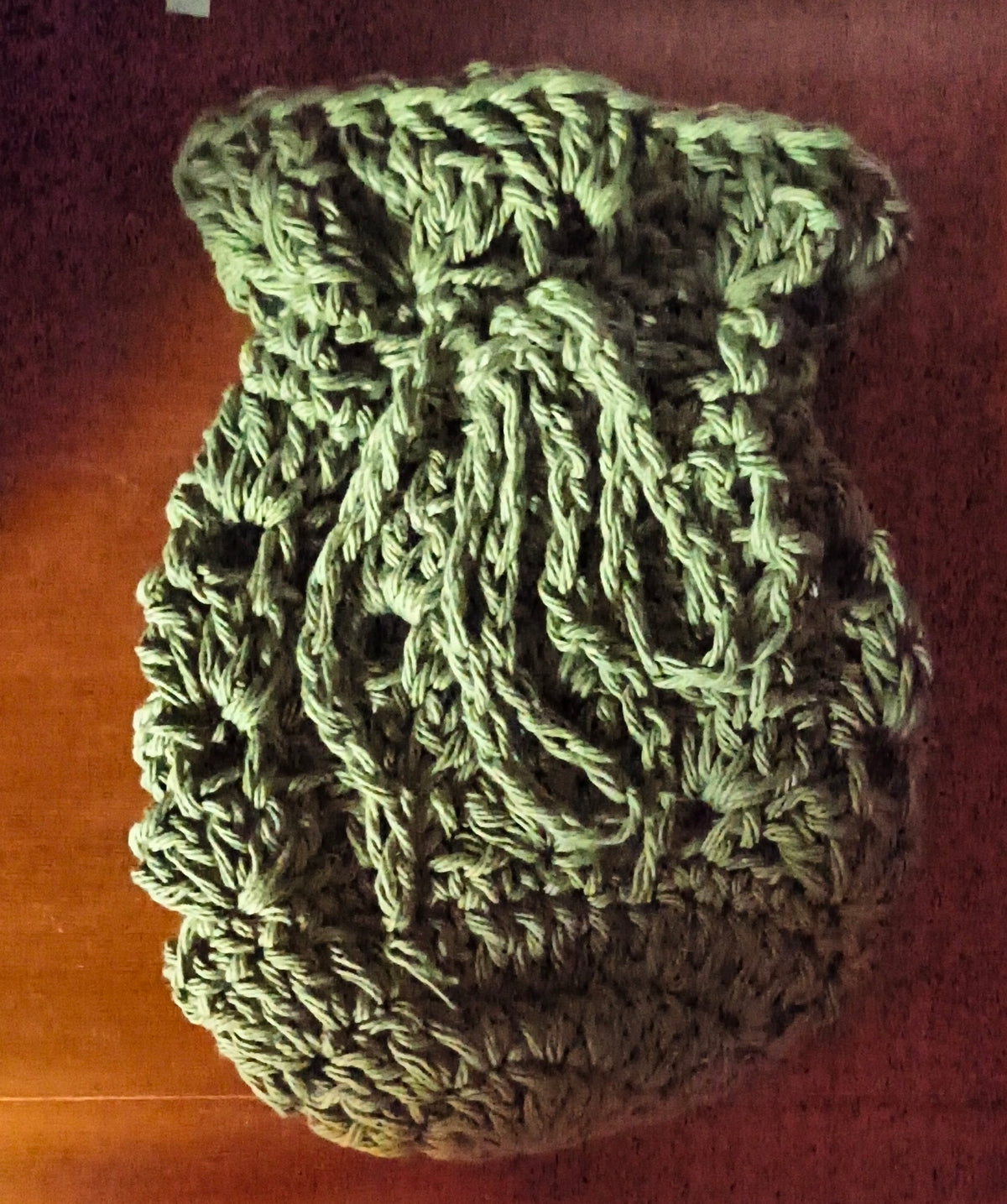 Handmade Crochet Drawstring Pouch | Cotton Gift & Keepsake Bag