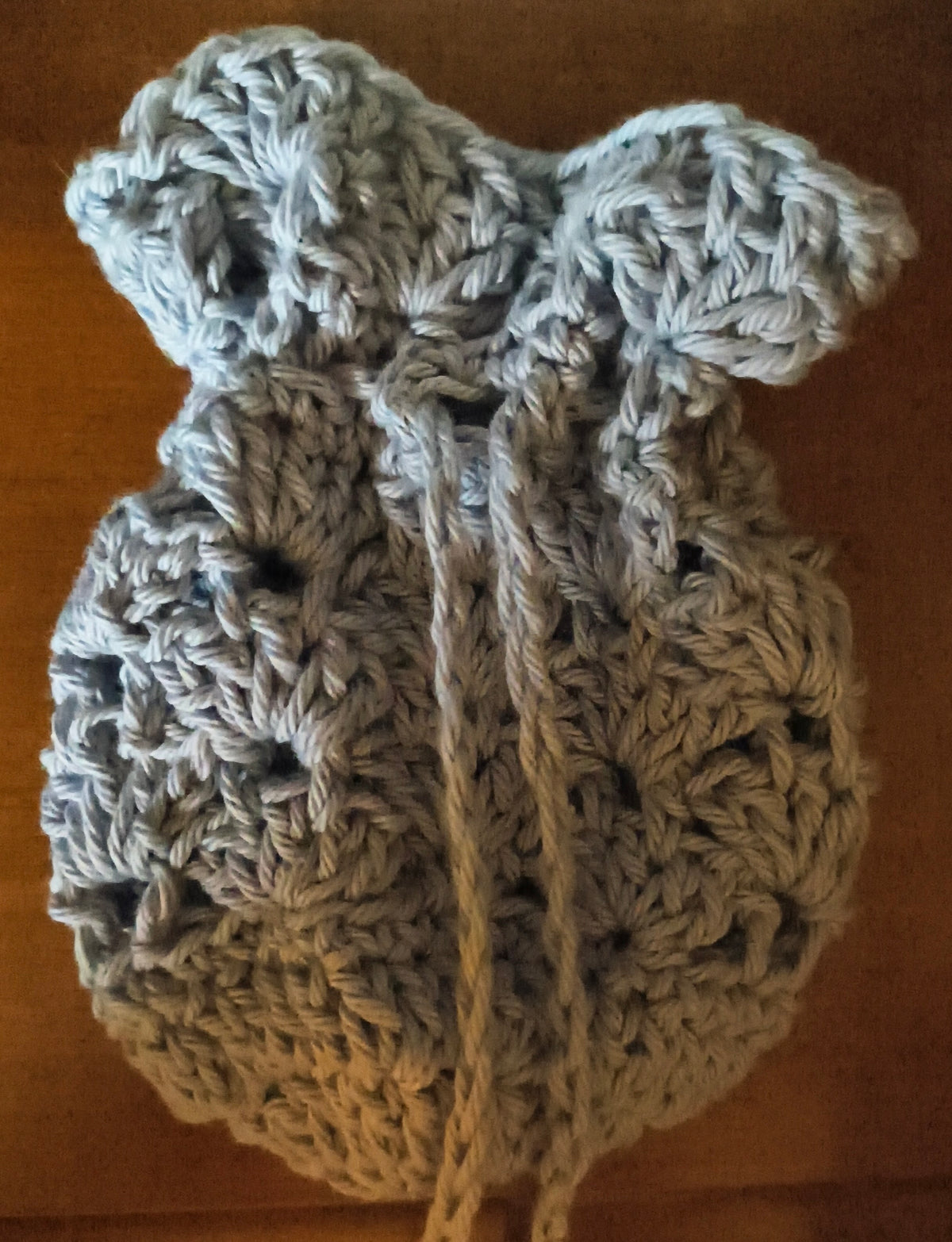 Handmade Crochet Drawstring Pouch | Cotton Gift & Keepsake Bag